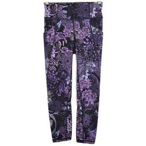 lululemon Time To Sweat Crops *23" Size 4 in Memoir Multi Purple